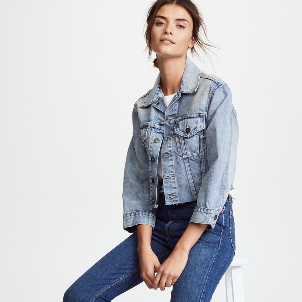 Levi’s cropped jean jacket